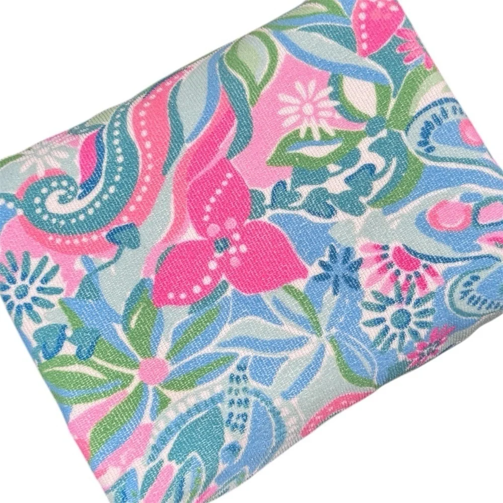 Lilly Pulitzer Vibrant Floral Beach Towel Multicolor Microfiber Pool Pnk Blue OS